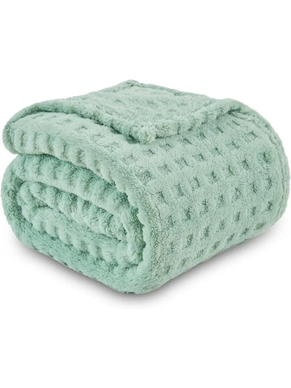 Cozy Sage Green Soft Throw Blanket | Premium Silky Flannel Fleece | All-Season